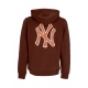 felpa cappuccio uomo mlb backer burnside hoodie neyyan CACAO