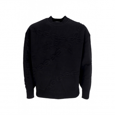 maglione uomo chrome sweater crewneck BLACK