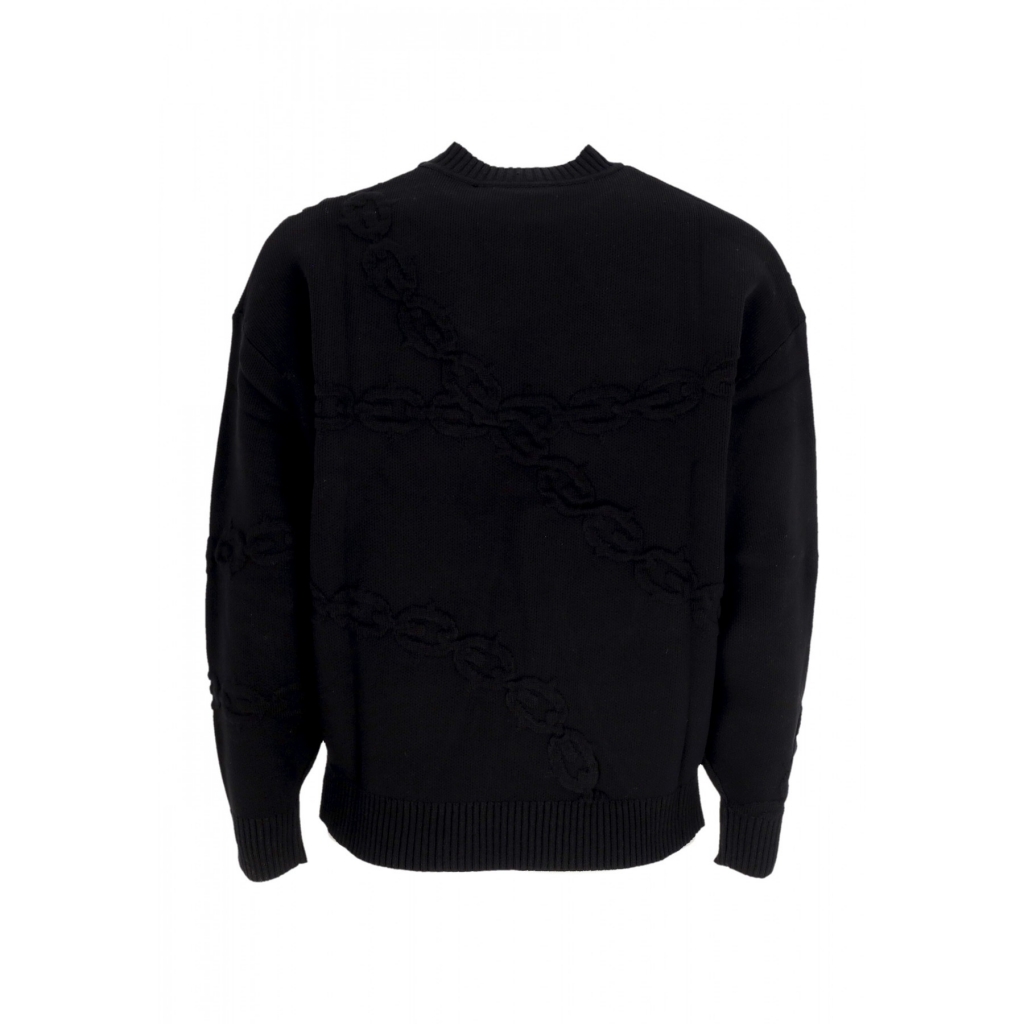 maglione uomo chrome sweater crewneck BLACK