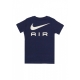 maglietta ragazzo air tee MIDNIGHT NAVY