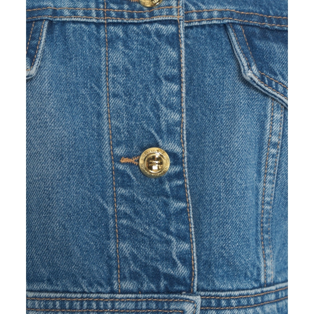 Giacca di jeans cropped blu