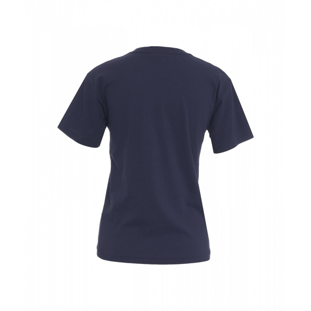 T-shirt con stampa blu scuro