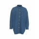 Camicia oversize in denim blu