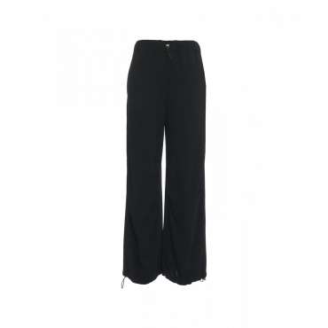 Pantaloni con coulisse nero