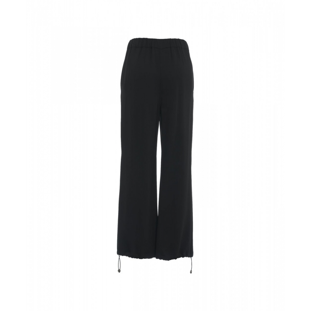 Pantaloni con coulisse nero