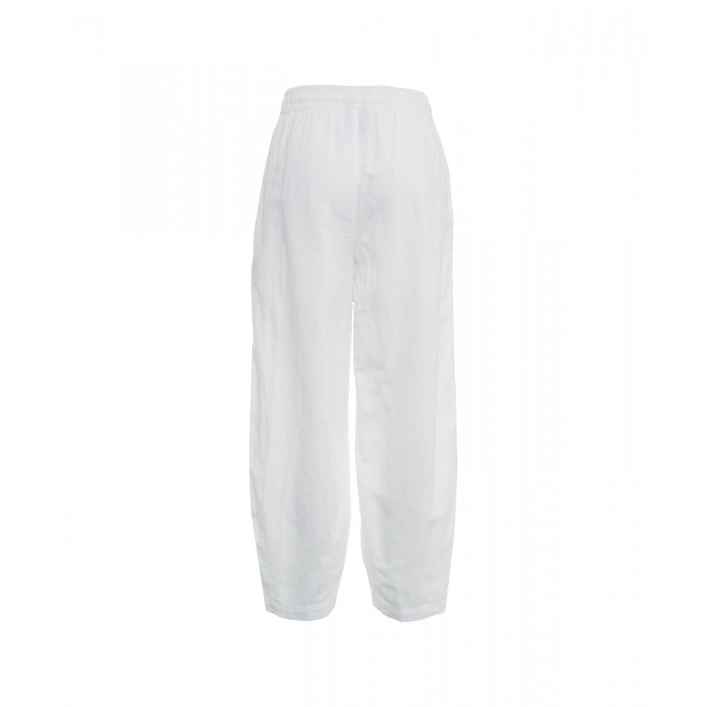 Pantaloni in lino bianco