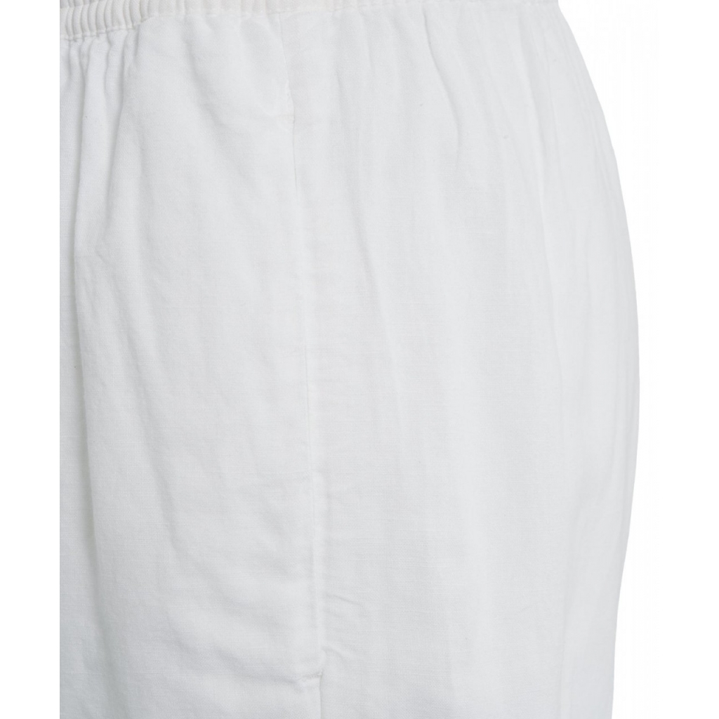 Pantaloni in lino bianco