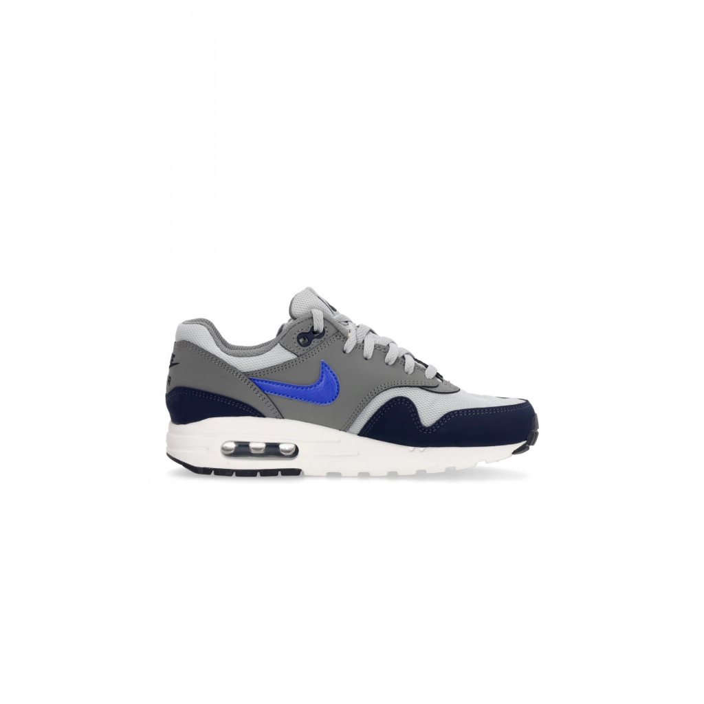 scarpa bassa ragazzo air max 1 gs SMOKE GREY/RACER BLUE/WOLF GREY/OBSIDIAN