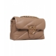 Borsa a spalla trapuntata Classic Love Bag marrone chiaro