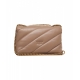 Borsa a tracolla in pelle Mini Love Puff marrone chiaro