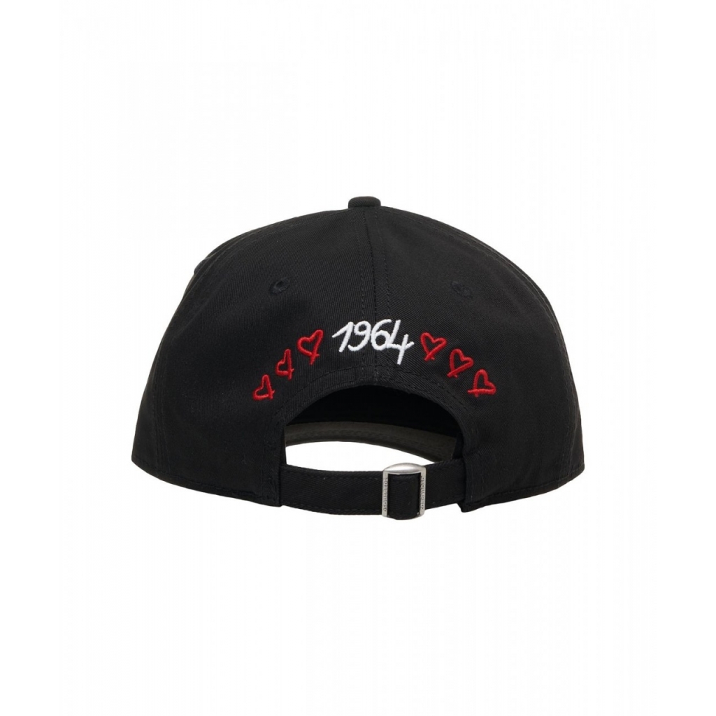 Cappellino da baseball con logo nero