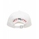 Cappellino da baseball con logo bianco