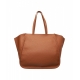 Shopper con logo marrone chiaro