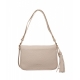 Borsa a spalla con Logo beige