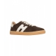 Wildleder Sneakers Cool Dunkelbraun