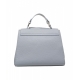 Handtasche aus Leder Sveva Soft Hellblau