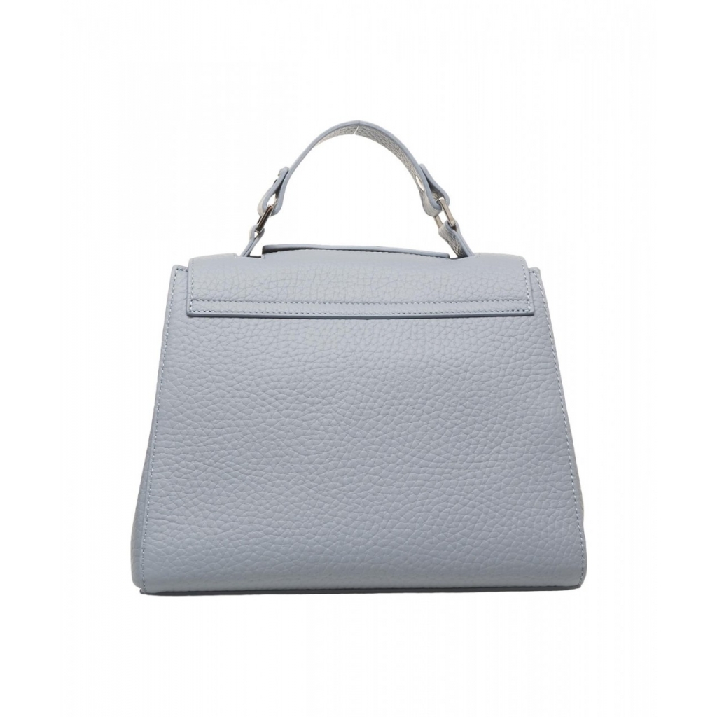 Handtasche aus Leder Sveva Soft Hellblau