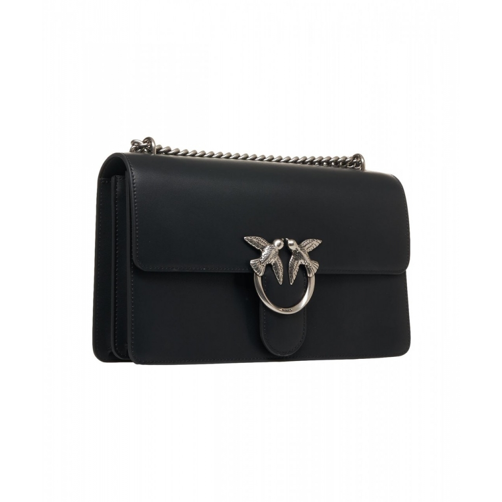 Borsa a spalla Love One Classic argento