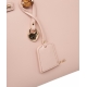 Borsa a mano con Charm rosa antico