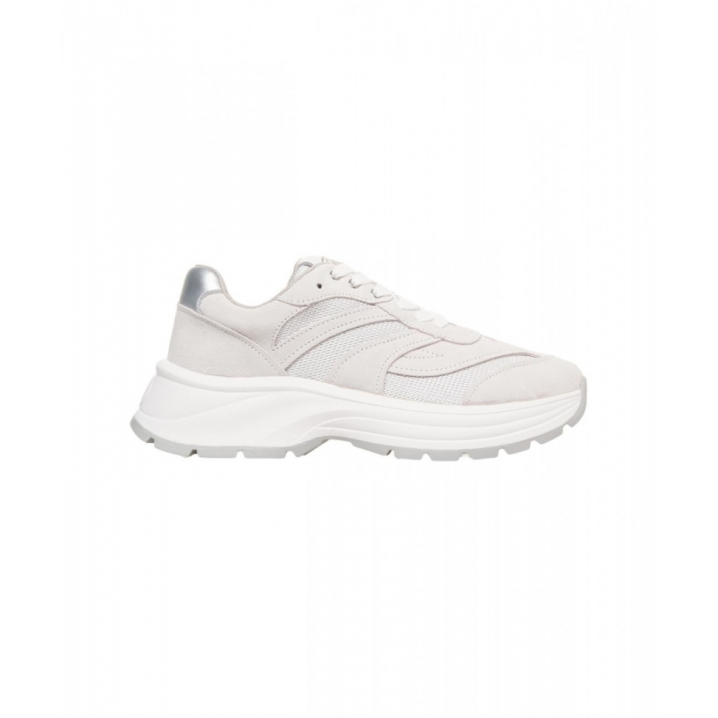 Sneakers in pelle scamosciata Eva grigio chiaro