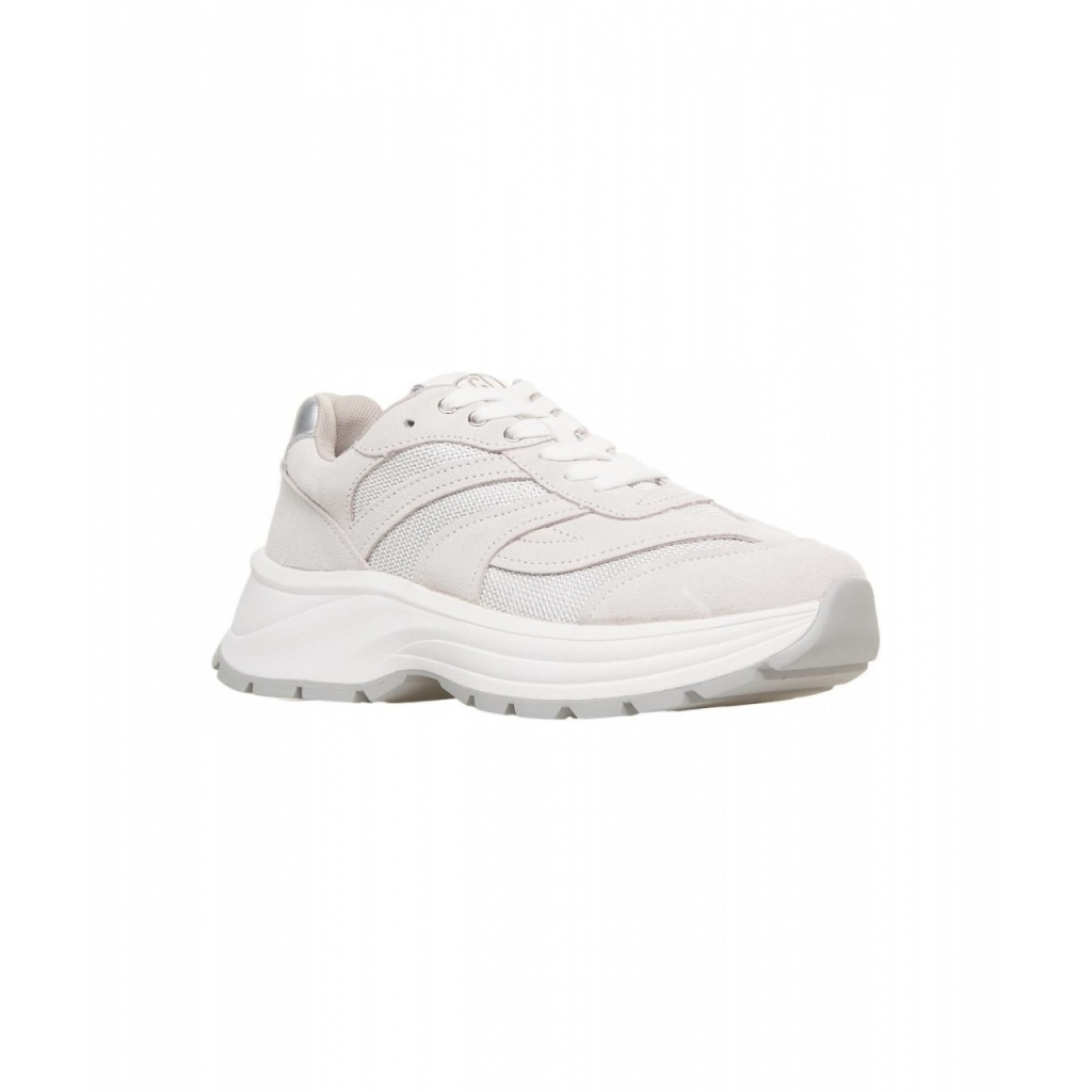 Sneakers in pelle scamosciata Eva grigio chiaro