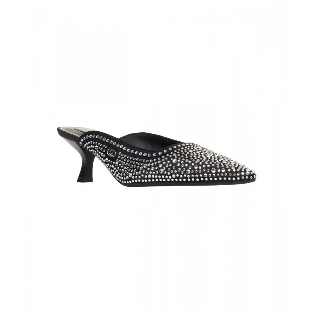 Sabot con strass Gemy nero