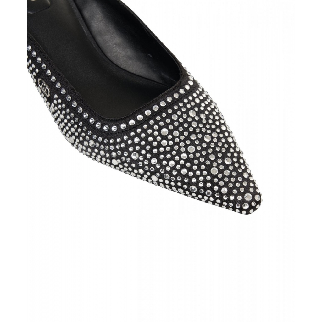 Sabot con strass Gemy nero