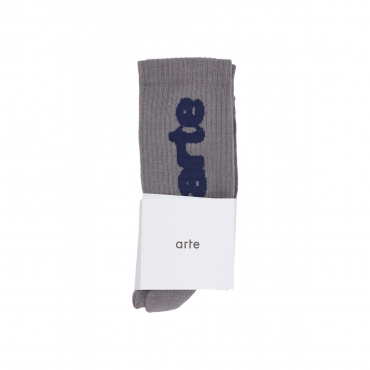 calza media uomo blurred vertical socks GREY