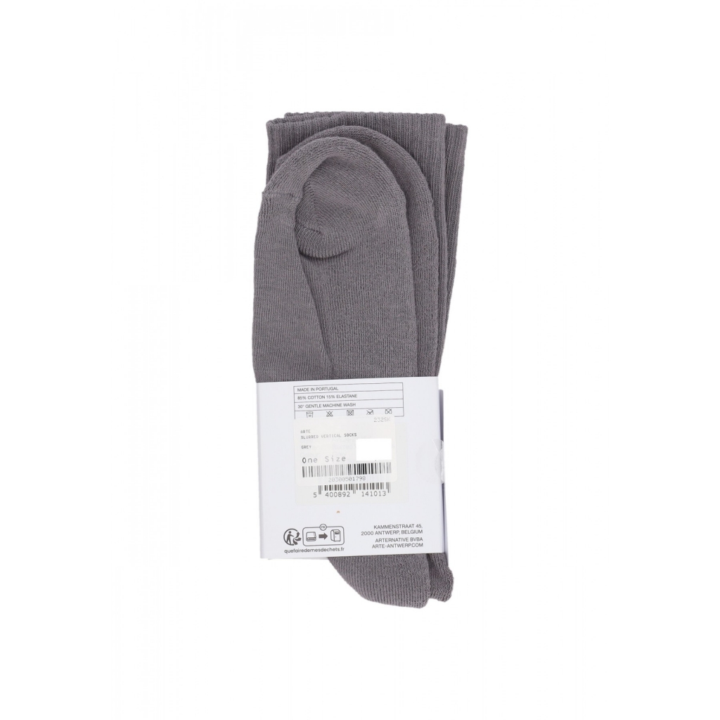 calza media uomo blurred vertical socks GREY