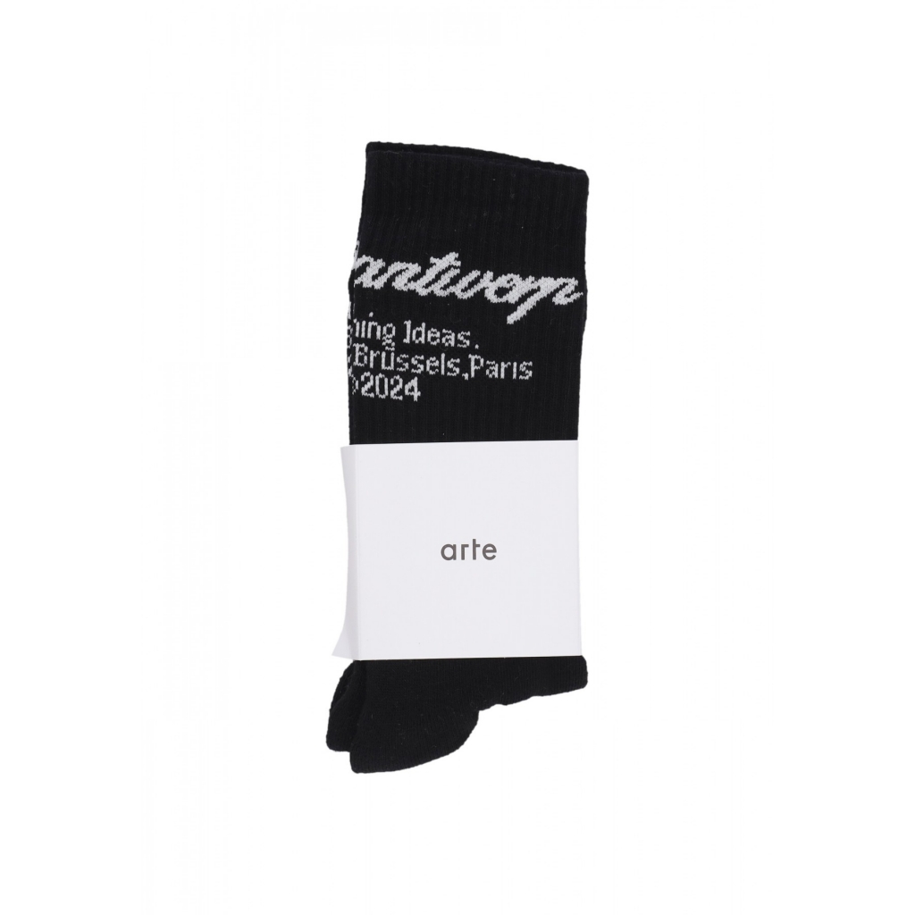 calza media uomo antwerp socks BLACK