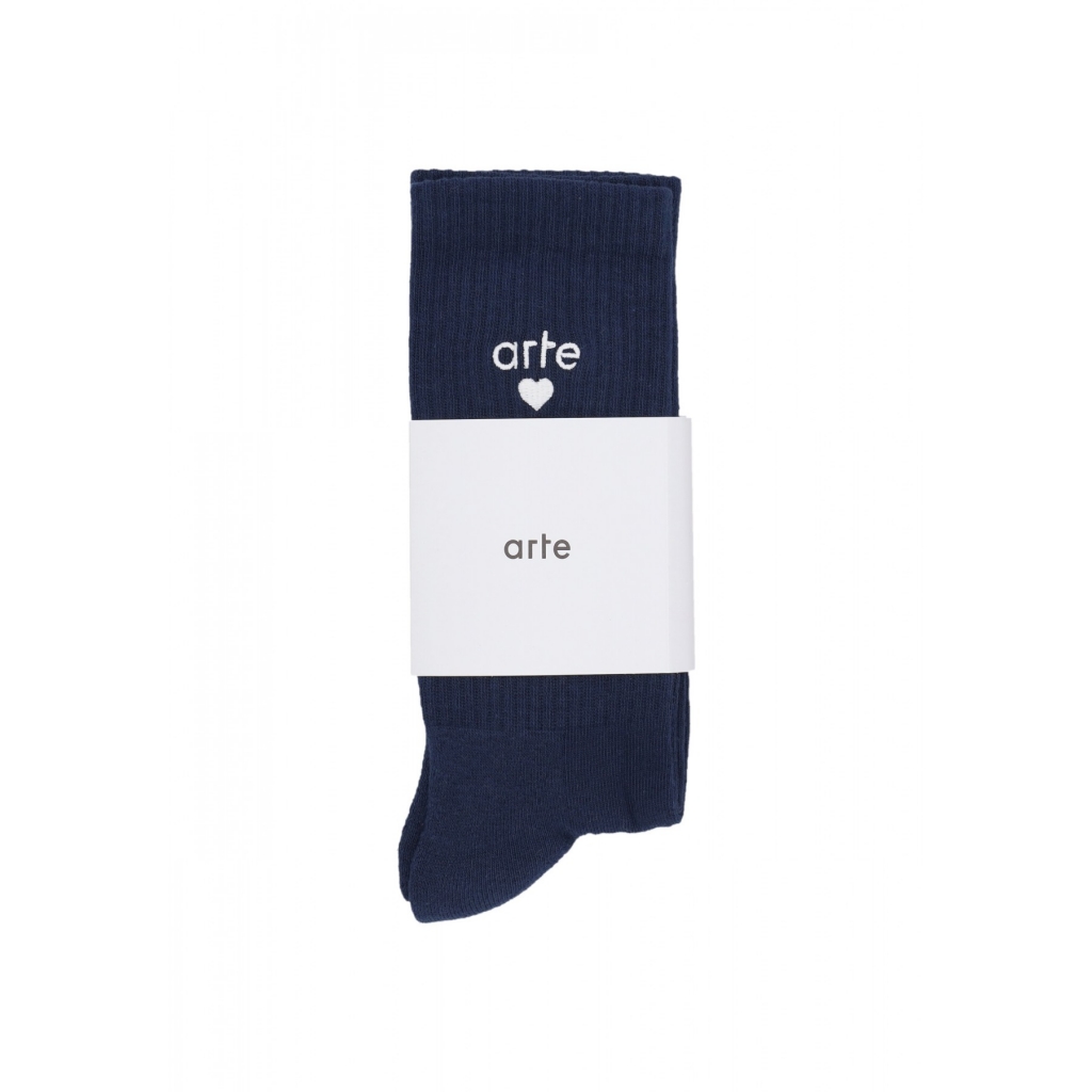 calza media uomo basic heart socks NAVY