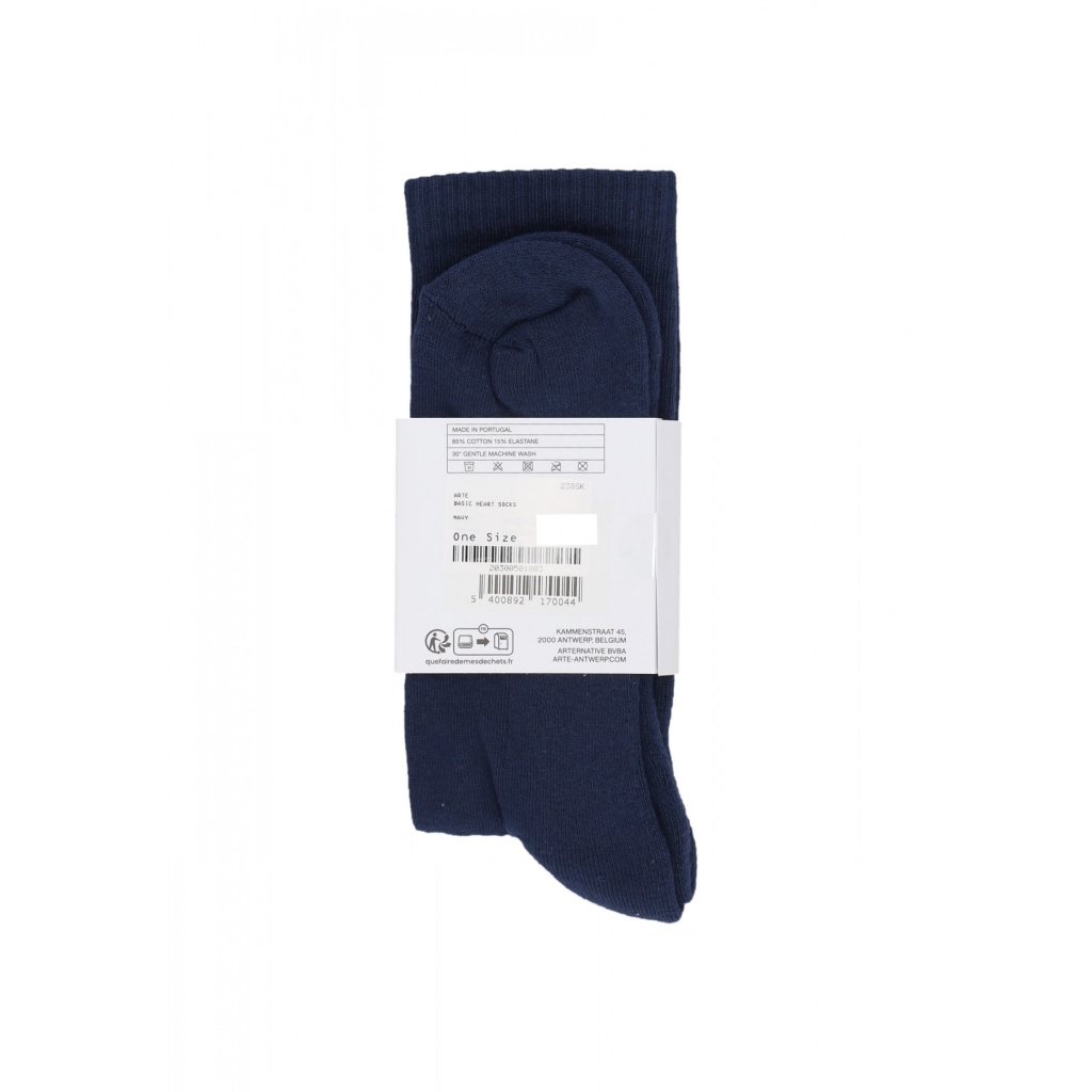 calza media uomo basic heart socks NAVY