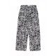 pantalone lungo uomo allover flower pants BLACK/WHITE