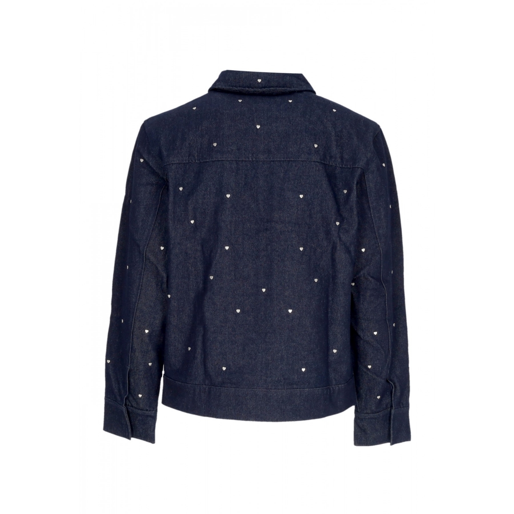 giubbotto jeans uomo heart denim jacket NAVY