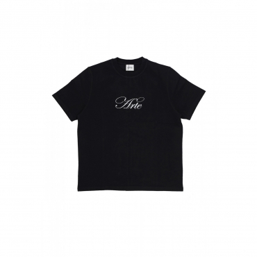 maglietta uomo script logo tee BLACK