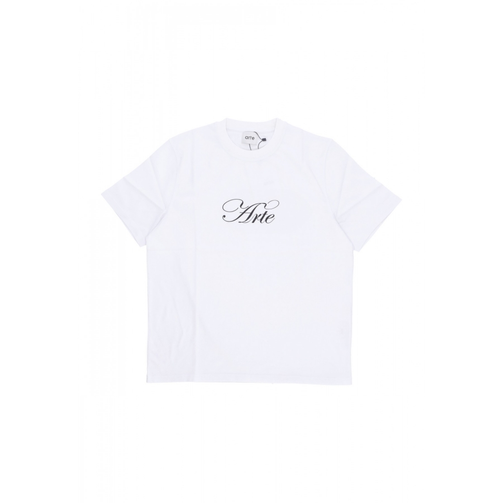 maglietta uomo script logo tee WHITE