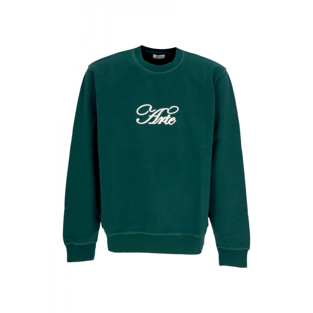 felpa leggera girocollo uomo logo crewneck GREEN