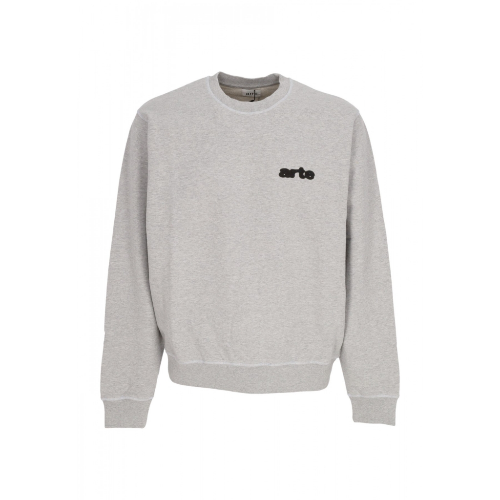 felpa leggera girocollo uomo blur flower crewneck GREY