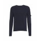 Maglione in cotone blu scuro