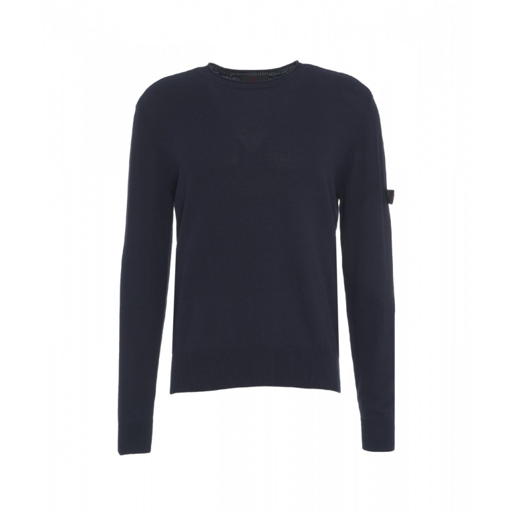 Maglione in cotone blu scuro