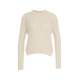 Maglione a rete beige