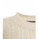 Maglione a rete beige