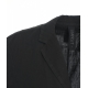 Blazer monopetto in lino nero