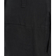 Pantaloni wide leg in lino nero