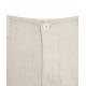 Pantaloni wide leg in lino beige