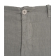 Pantaloncini cargo in lino grigio