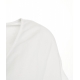 T-shirt in misto lino Majestic-A bianco