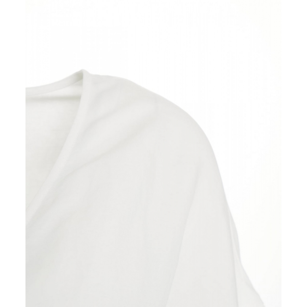 T-shirt in misto lino Majestic-A bianco