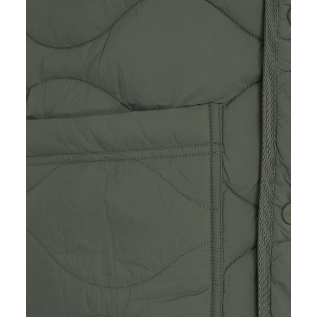 Gilet eco trapuntato verde