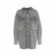 Giacca di jeans oversize grigio